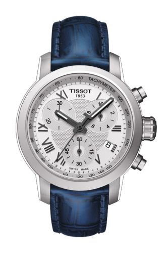 Tissot T055.217.16.033.00 : PRC 200 Quartz Chronograph Lady Roman Blue Leather