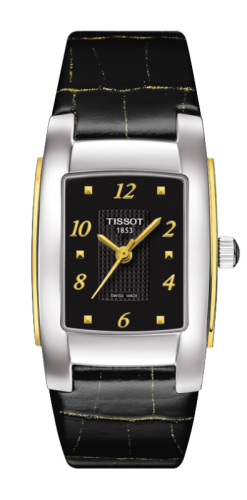 Tissot T073.310.26.057.00 : T-10 Stainless Steel / Yellow Gold / Black
