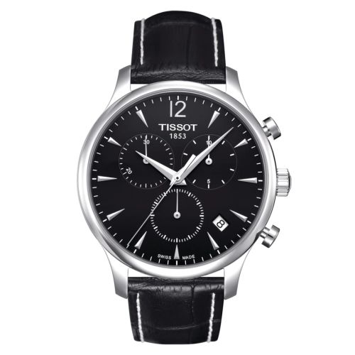 Tissot T063.617.16.057.00 : Tradition Chronograph Stainless Steel / Black
