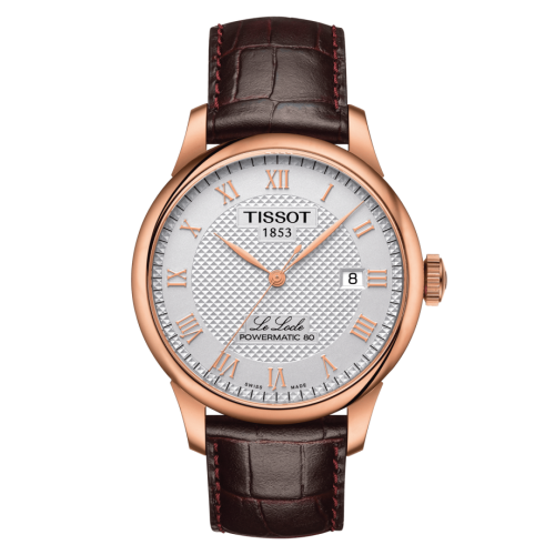 Tissot T006.407.36.033.00 : Le Locle Powermatic 80 39.3 Rose Gold / Silver / Strap