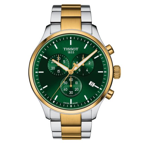 Tissot T116.617.22.091.00 : Chrono XL Classic Stainless Steel - Yellow Gold / Green / Bracelet