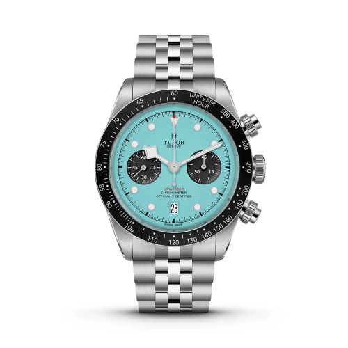 Tudor M79360N-0024 : Heritage Black Bay Chronograph Flamingo Blue