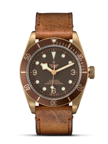 Tudor 79250BM-0005 : Heritage Black Bay Bronze / Brown / Leather