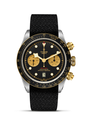 Tudor 79363N-0003 : Heritage Black Bay Chronograph S&G / Black  / Textile