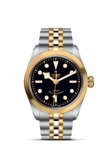 Tudor 79503-0001 : Heritage Black Bay 36 S&G / Black / Bracelet