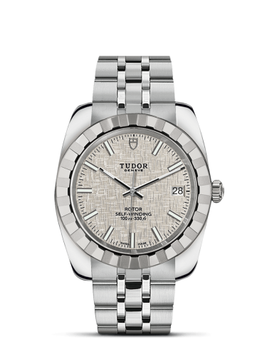 Tudor 21010-0014 : Classic 38 Stainless Steel / Fluted / Silver / Bracelet