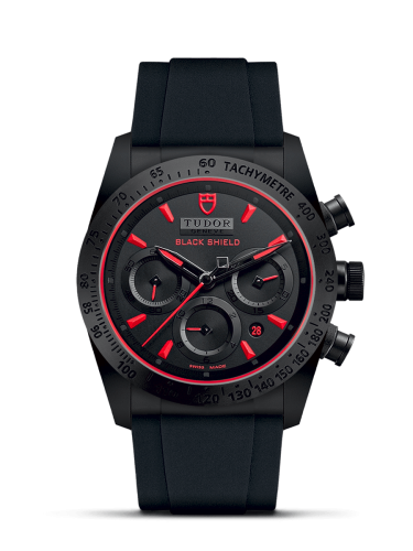 Tudor 42000CR-0001 : Fastrider Black Shield Ceramic / Black-Red / Rubber