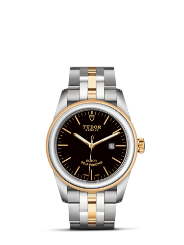Tudor 53003-0007 : Glamour Date 31 Stainless Steel / Yellow Gold / Black / Bracelet