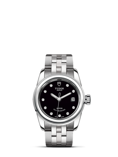 Tudor 51000-0008 : Glamour Date 26 Stainless Steel / Black-Diamond / Bracelet