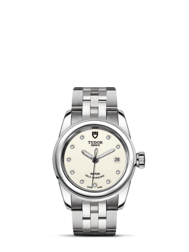 Tudor 51000-0028 : Glamour Date 26 Stainless Steel / Opaline-Diamond / Bracelet