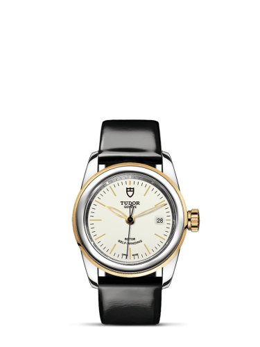 Tudor 51003-0027 : Glamour Date 26 Stainless Steel / Yellow Gold / Opaline / Strap