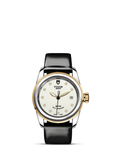 Tudor 51003-0028 : Glamour Date 26 Stainless Steel / Yellow Gold / Opaline-Diamond / Strap