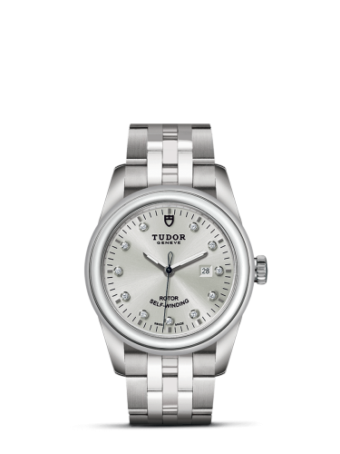 Tudor 53000-0003 : Glamour Date 31 Stainless Steel / Silver-Diamond / Bracelet