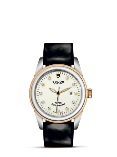 Tudor 53003-0078 : Glamour Date 31 Stainless Steel / Yellow Gold / Opaline-Diamond / Strap
