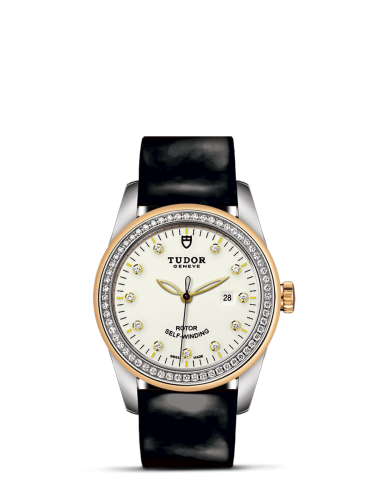 Tudor 53023-0078 : Glamour Date 31 Stainless Steel / Yellow Gold / Diamond / Opaline-Diamond / Strap