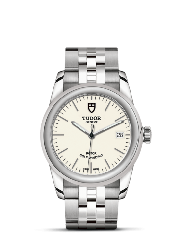 Tudor 55000-0103 : Glamour Date 36 Stainless Steel / Opaline / Bracelet