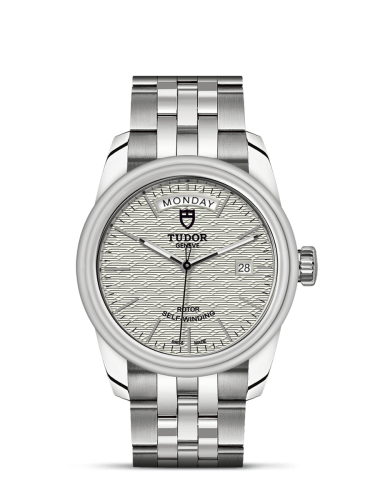 Tudor 56000-0003 : Glamour Day + Date Stainless Steel / Jacquard Silver / Bracelet
