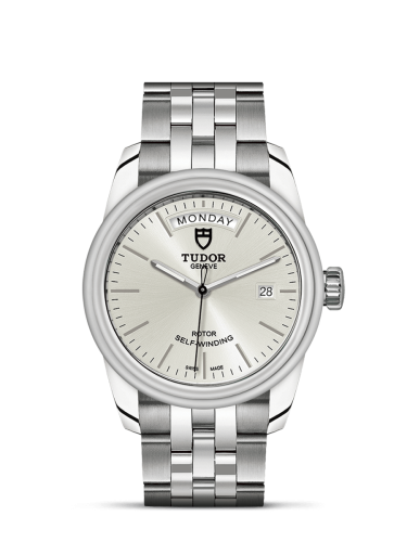 Tudor 56000-0005 : Glamour Day + Date Stainless Steel / Silver / Bracelet