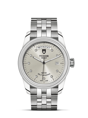 Tudor 56000-0006 : Glamour Day + Date Stainless Steel / Silver-Diamond / Bracelet
