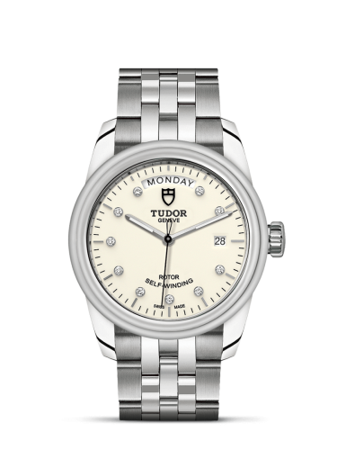 Tudor 56000-0182 : Glamour Day + Date Stainless Steel / Opaline-Diamond / Bracelet
