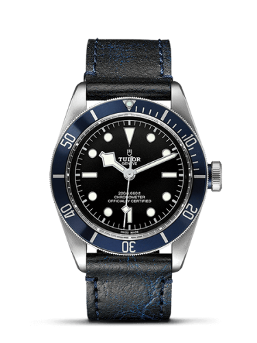 Tudor 79230b-0002 : Heritage Black Bay Blue Manufacture / Strap