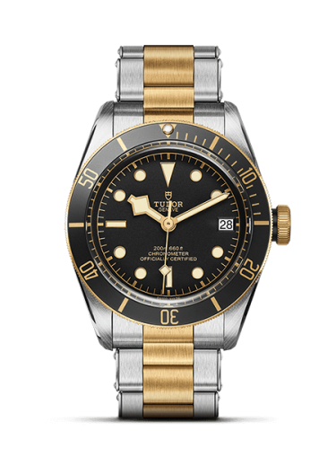 Tudor 79733N-0002 : Heritage Black Bay Black S&G / Stainless Steel / Yellow Gold / Black / Bracelet