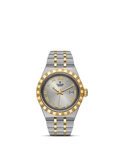 Tudor 28303-0001 : Royal Date 28 Stainless Steel / Yellow Gold / Silver - Roman