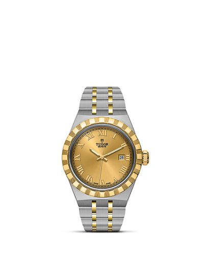 Tudor 28303-0004 : Royal Date 28 Stainless Steel / Yellow Gold / Champagne - Roman