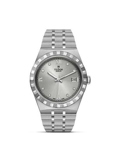 Tudor 28500-0002 : Royal Date 38 Stainless Steel / Silver - Diamond