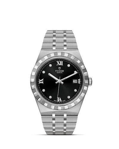 Tudor 28500-0004 : Royal Date 38 Stainless Steel / Black - Diamond