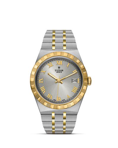 Tudor 28503-0001 : Royal Date 38 Stainless Steel / Yellow Gold / Silver - Roman