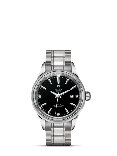 Tudor 12100-0004 : Style 28 Stainless Steel / Black-Diamond / Bracelet