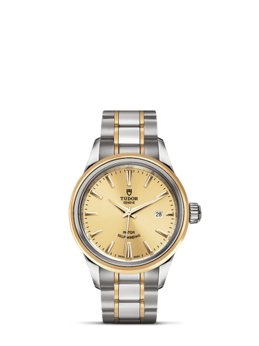 Tudor 12103-0001 : Style 28 Stainless Steel / Yellow Gold / Champagne / Bracelet
