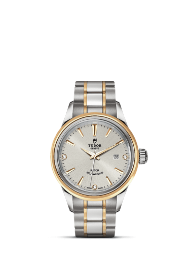 Tudor 12103-0005 : Style 28 Stainless Steel / Yellow Gold / Silver-Diamond / Bracelet