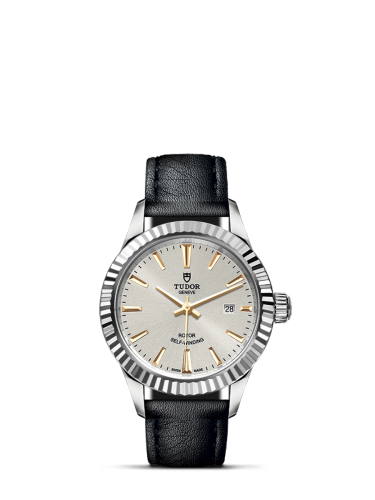 Tudor 12110-0023 : Style 28 Stainless Steel / Fluted / Silver / Strap