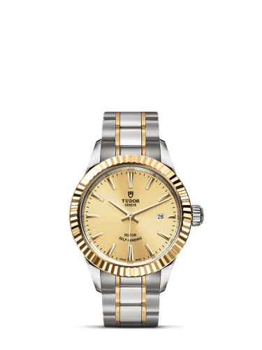 Tudor 12113-0001 : Style 28 Stainless Steel / Yellow Gold / Fluted / Champagne / Bracelet