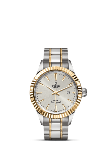 Tudor 12113-0003 : Style 28 Stainless Steel / Yellow Gold / Fluted / Silver / Bracelet