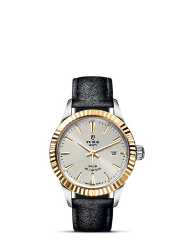 Tudor 12113-0020 : Style 28 Stainless Steel / Yellow Gold / Fluted / Silver / Strap