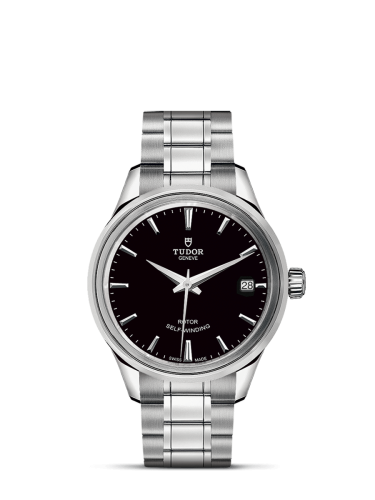 Tudor 12300-0002 : Style 34 Stainless Steel / Black / Bracelet