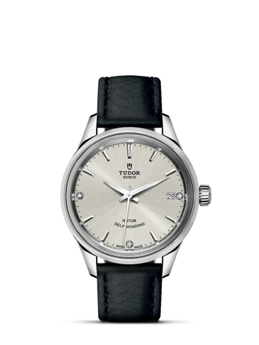 Tudor 12300-0007 : Style 34 Stainless Steel / Silver-Diamond / Strap