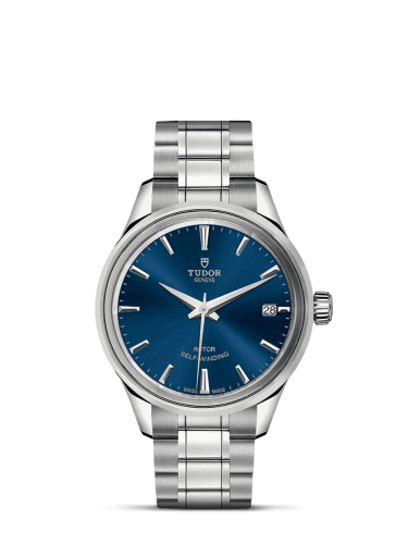 Tudor 12300-0009 : Style 34 Stainless Steel / Blue / Bracelet