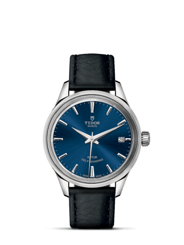 Tudor 12300-0016 : Style 34 Stainless Steel / Blue / Strap