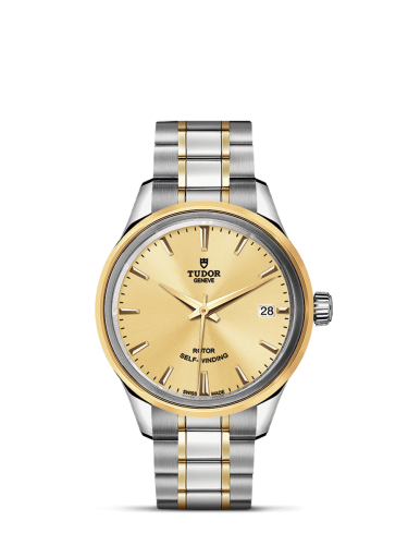 Tudor 12303-0001 : Style 34 Stainless Steel / Yellow Gold / Champagne / Bracelet