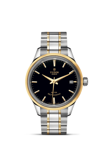 Tudor 12303-0003 : Style 34 Stainless Steel / Yellow Gold / Black / Bracelet