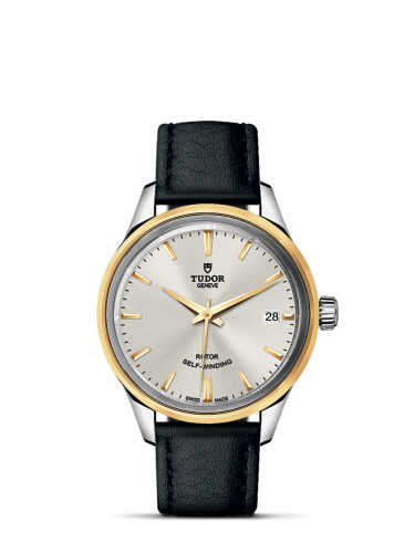 Tudor 12303-0008 : Style 34 Stainless Steel / Yellow Gold / Silver / Strap