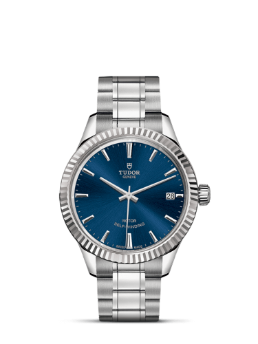 Tudor 12310-0013 : Style 34 Stainless Steel / Fluted / Blue / Bracelet