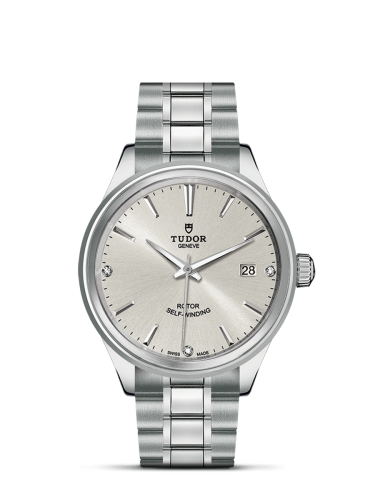 Tudor 12500-0003 : Style 38 Stainless Steel / Silver-Diamond / Bracelet