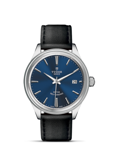 Tudor 12500-0010 : Style 38 Stainless Steel / Blue / Strap