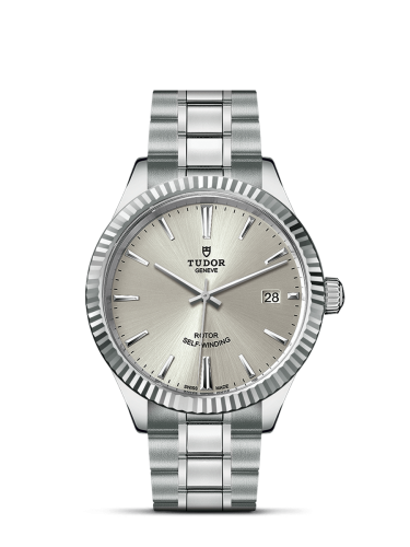 Tudor 12510-0001 : Style 38 Stainless Steel / Fluted / Silver / Bracelet