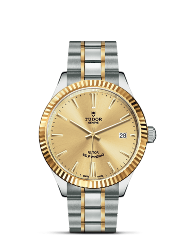 Tudor 12513-0001 : Style 38 Stainless Steel / Yellow Gold / Fluted / Champagne / Bracelet